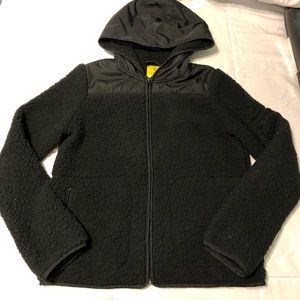 Black Aeropostale Sherpa Coat Jacket
